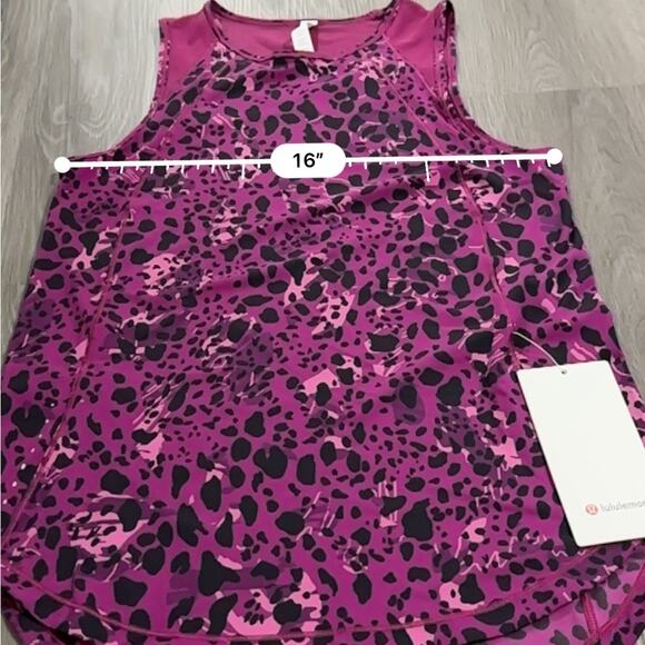 Lululemon Sculpt Tank Top in Cheetah Camo Magenta Purple Multi/Magenta Purple 4 - Picture 9 of 10